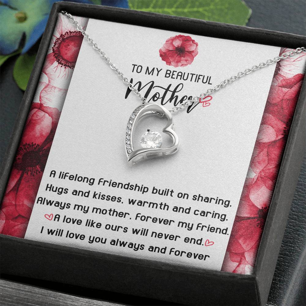 Gift for Mom-Will Never End-Forever Love Necklace