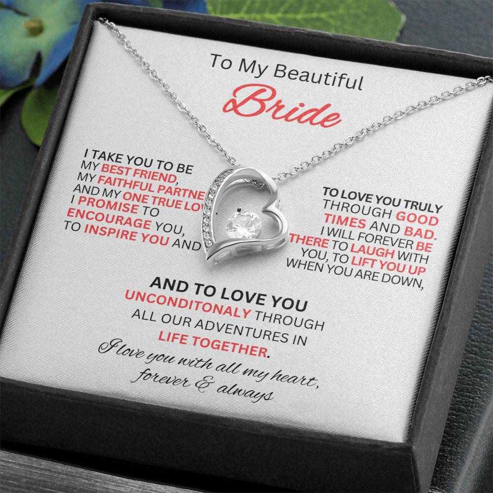 Gift for Bride From Best Man-Forever Love Necklace