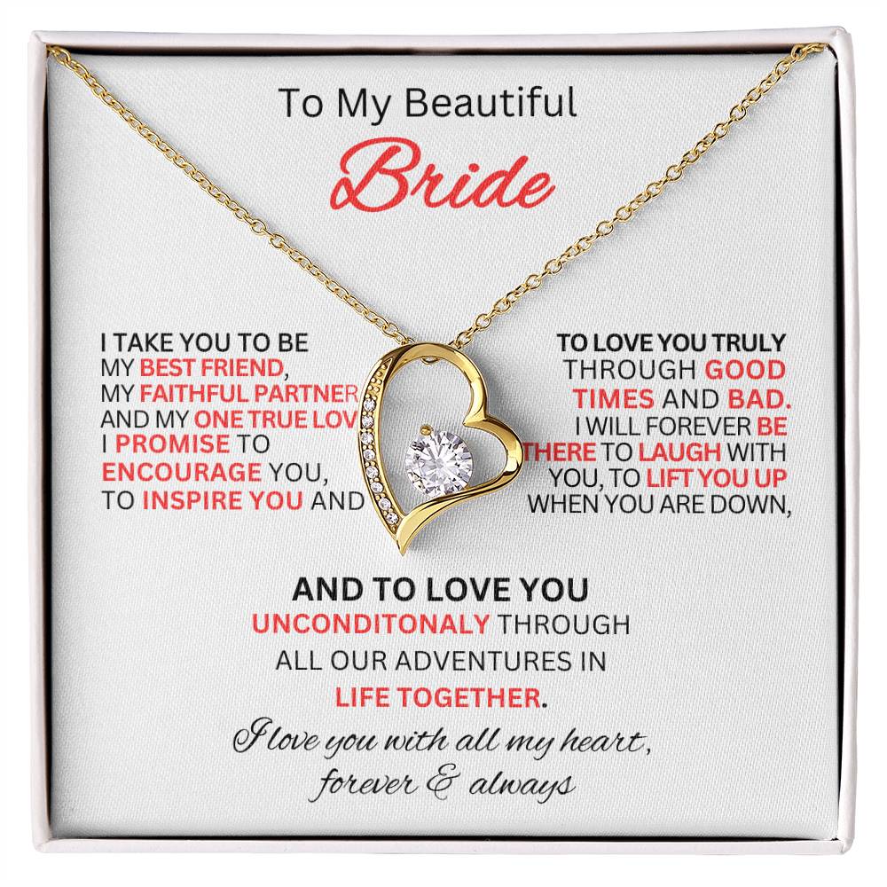 Gift for Bride From Best Man-Forever Love Necklace