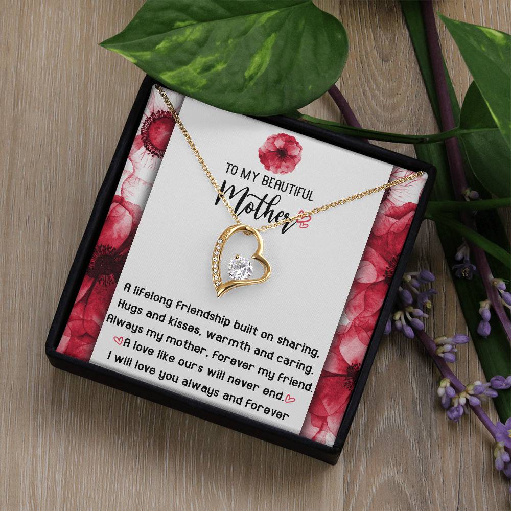 Gift for Mom-Will Never End-Forever Love Necklace