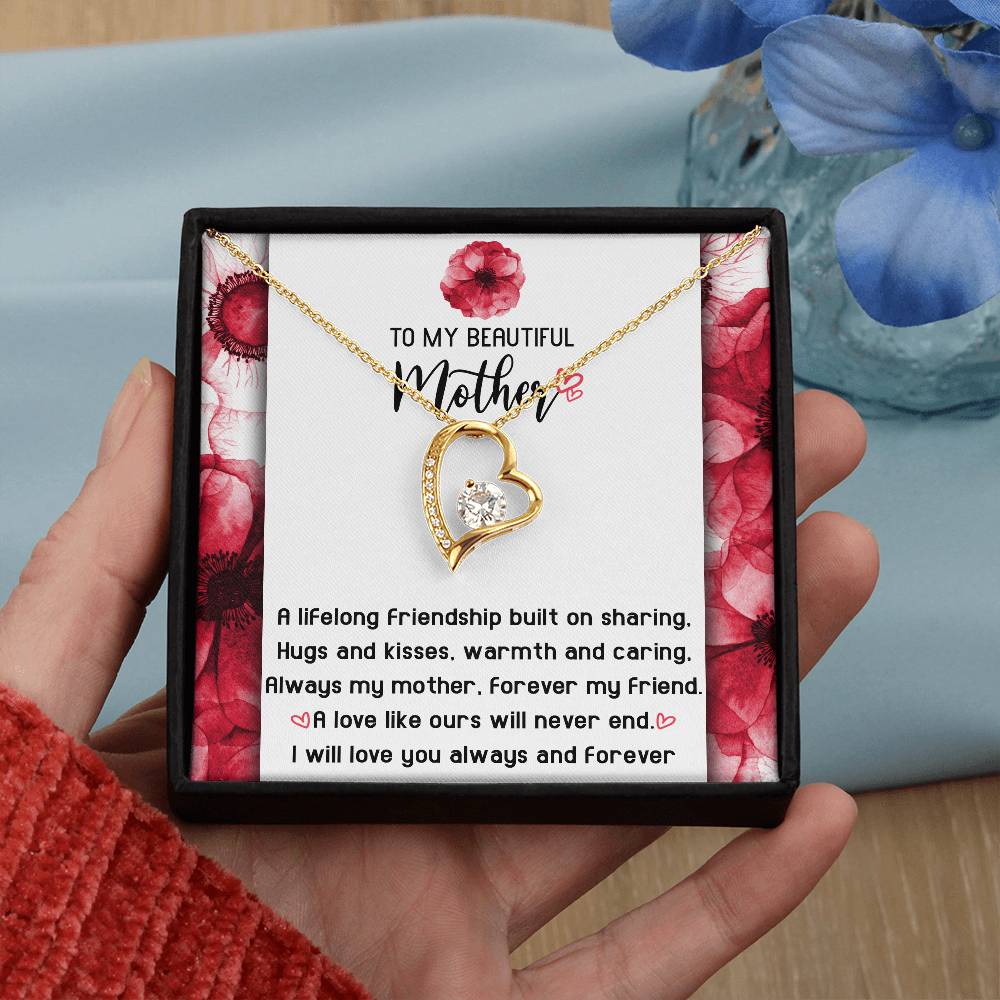 Gift for Mom-Will Never End-Forever Love Necklace