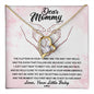 Gift for Mommy-I Love You -Forever Love Necklace