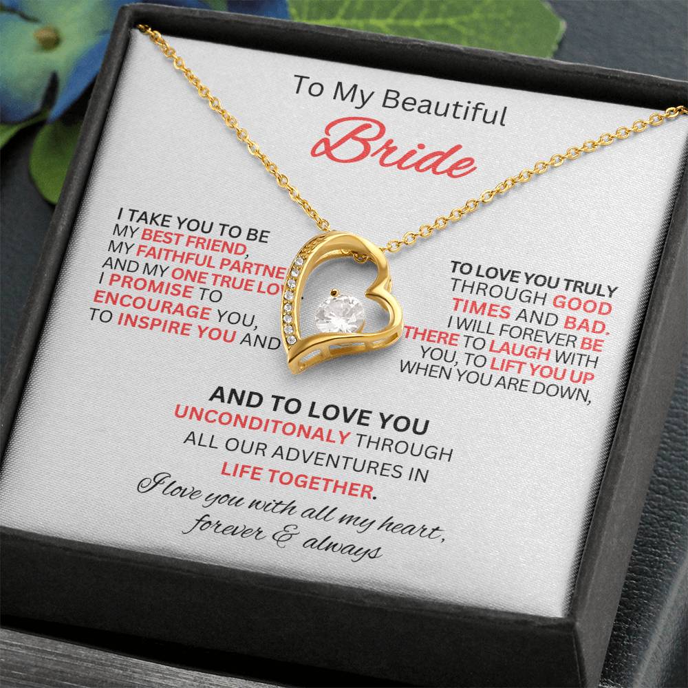 Gift for Bride From Best Man-Forever Love Necklace
