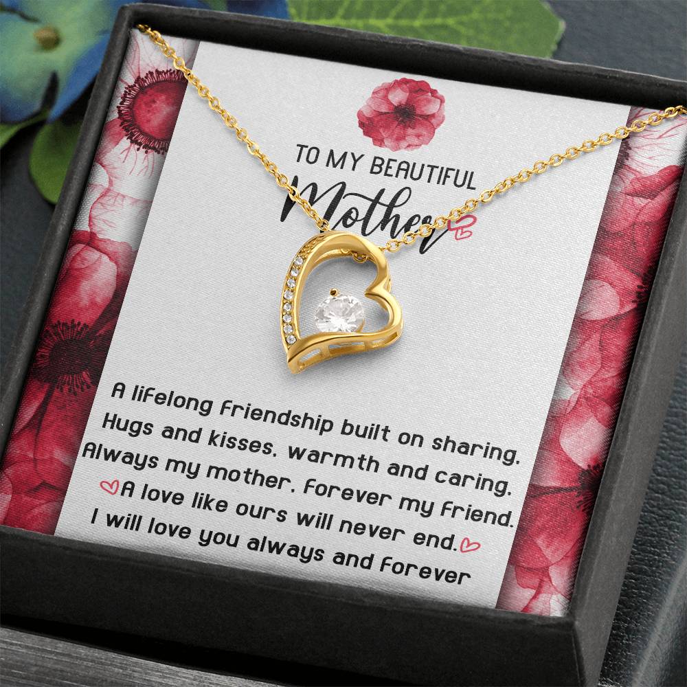 Gift for Mom-Will Never End-Forever Love Necklace