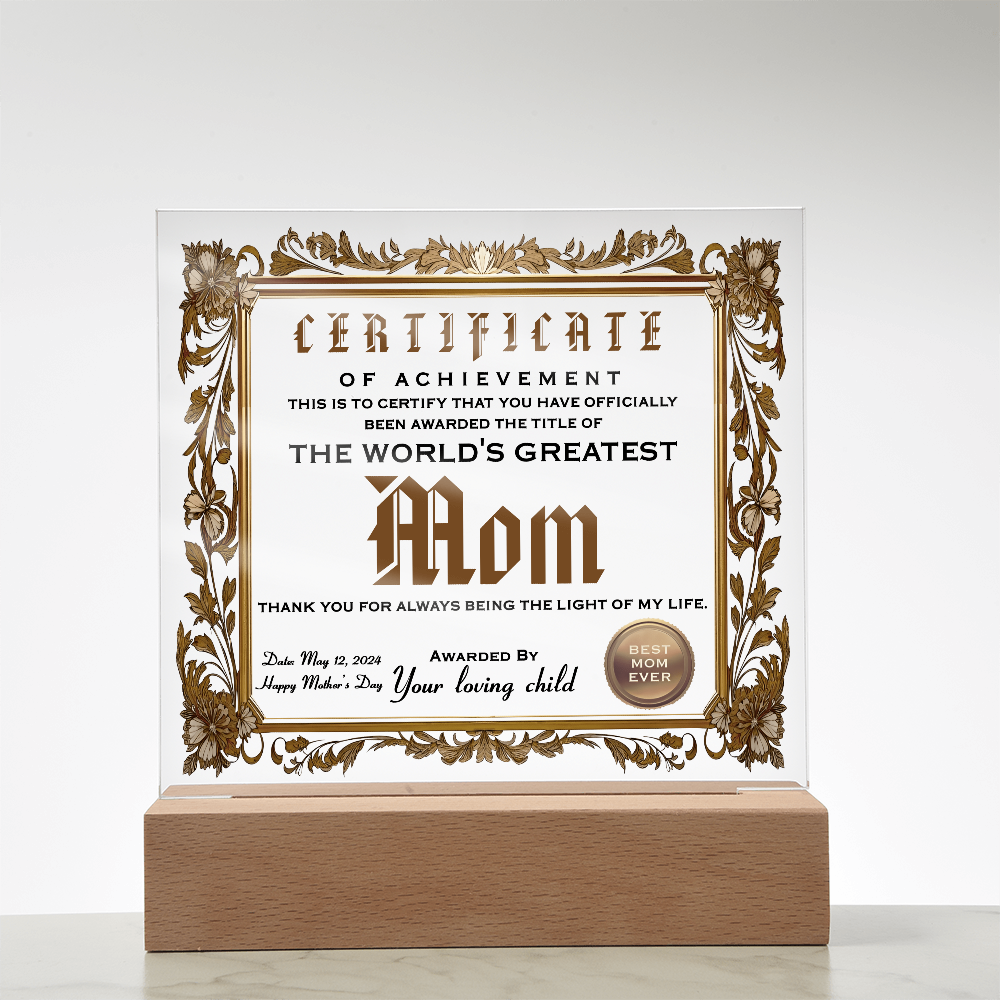 Mom-Happy Mother's Day-Acrylic Square