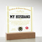 Gift For HUSBAND-Deepest Appreciation-Square Plaque