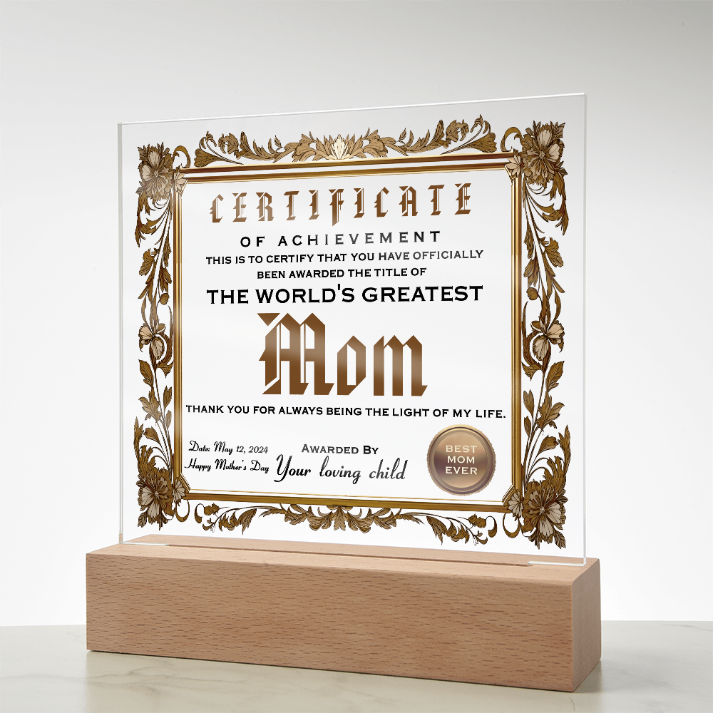 Mom-Happy Mother's Day-Acrylic Square