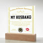 Gift For HUSBAND-Deepest Appreciation-Square Plaque