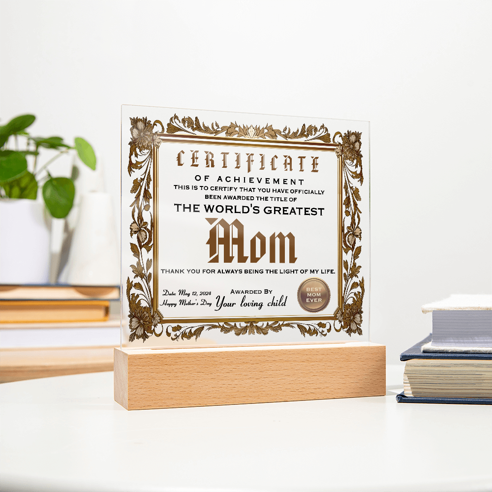 Mom-Happy Mother's Day-Acrylic Square