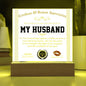 Gift For HUSBAND-Deepest Appreciation-Square Plaque