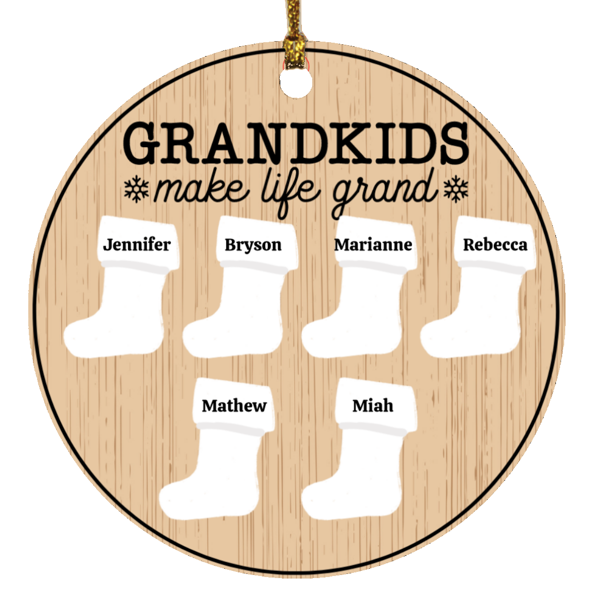 Personalize Christmas Stocking Ornament