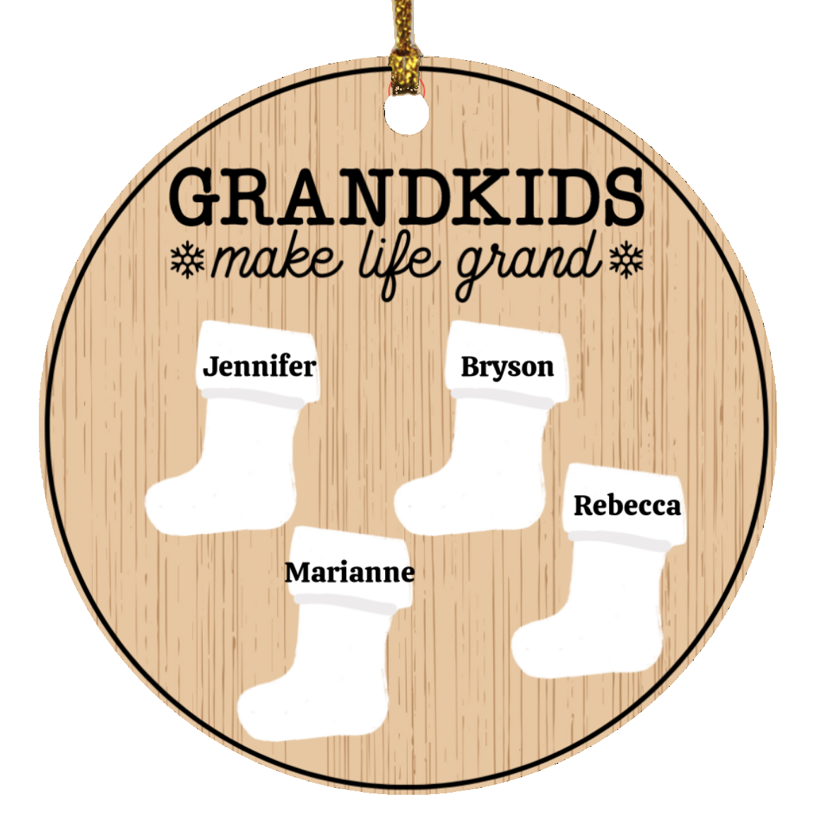 Personalize Christmas Stocking Ornament