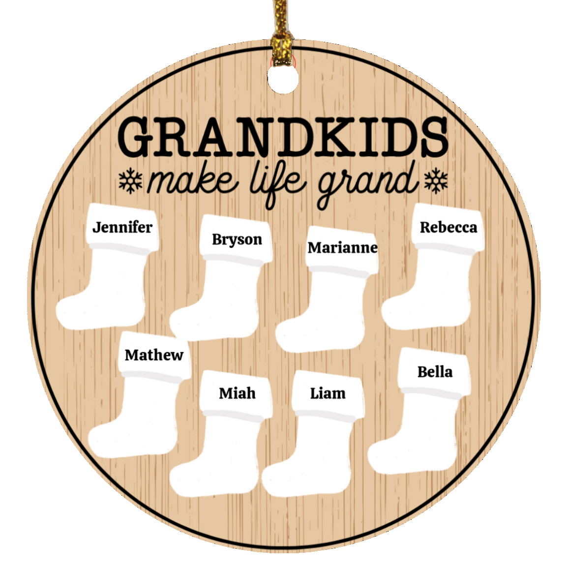 Personalize Christmas Stocking Ornament