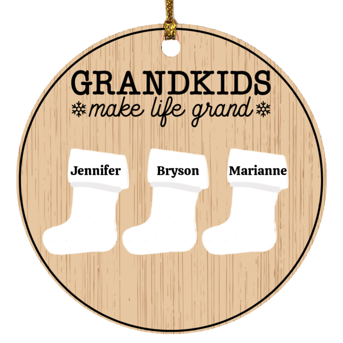 Personalize Christmas Stocking Ornament