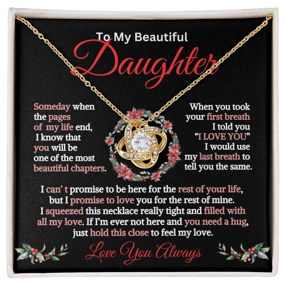 Gift for Daughter-Christmas Page of my life-Love Knot