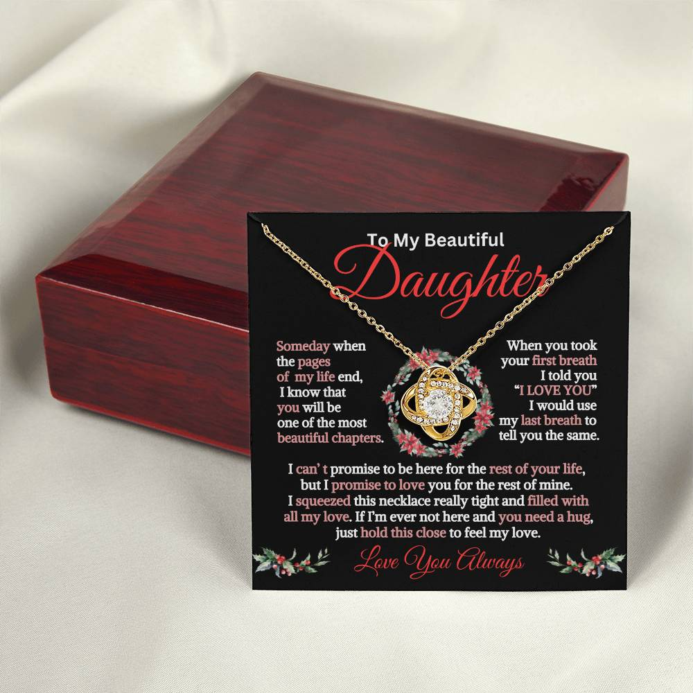 Gift for Daughter-Christmas Page of my life-Love Knot