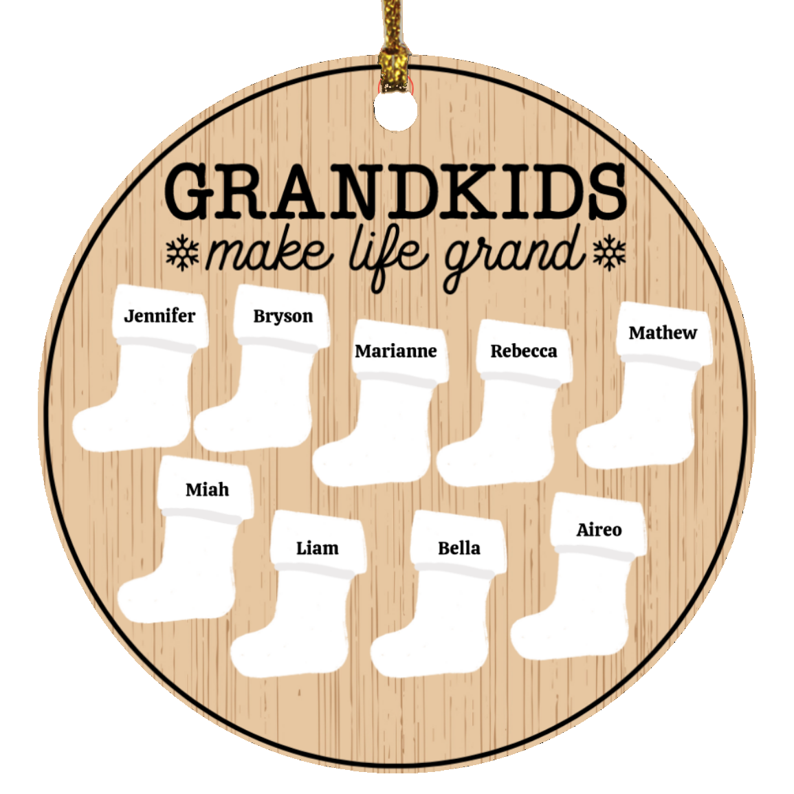 Personalize Christmas Stocking Ornament
