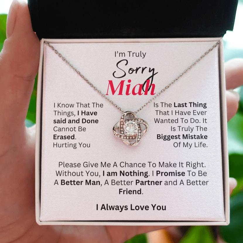 I'm Truly Sorry -Personalize