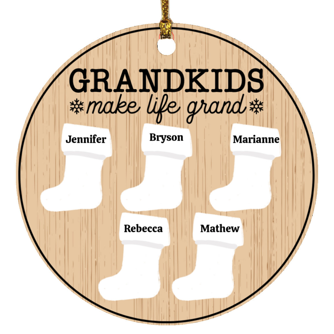 Personalize Christmas Stocking Ornament