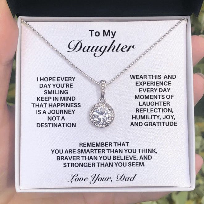 **Gift For Daughter-"Happiness Is A Journey" from Dad**