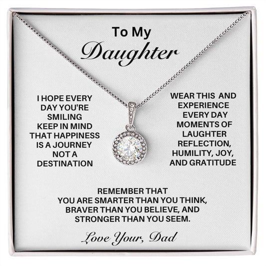 **Gift For Daughter-"Happiness Is A Journey" from Dad**