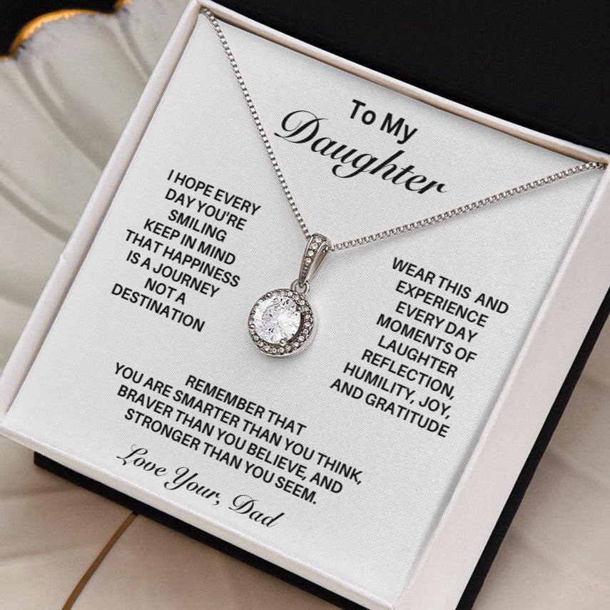 **Gift For Daughter-"Happiness Is A Journey" from Dad**