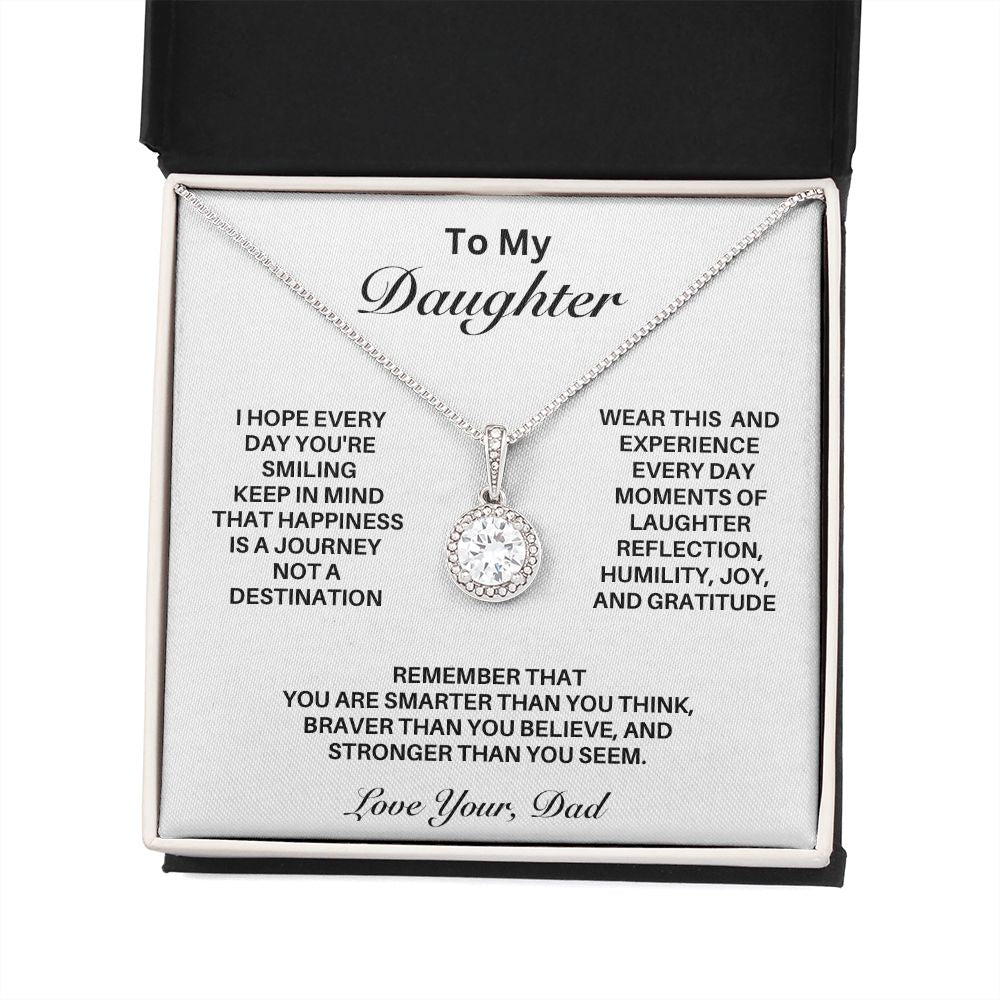 **Gift For Daughter-"Happiness Is A Journey" from Dad**