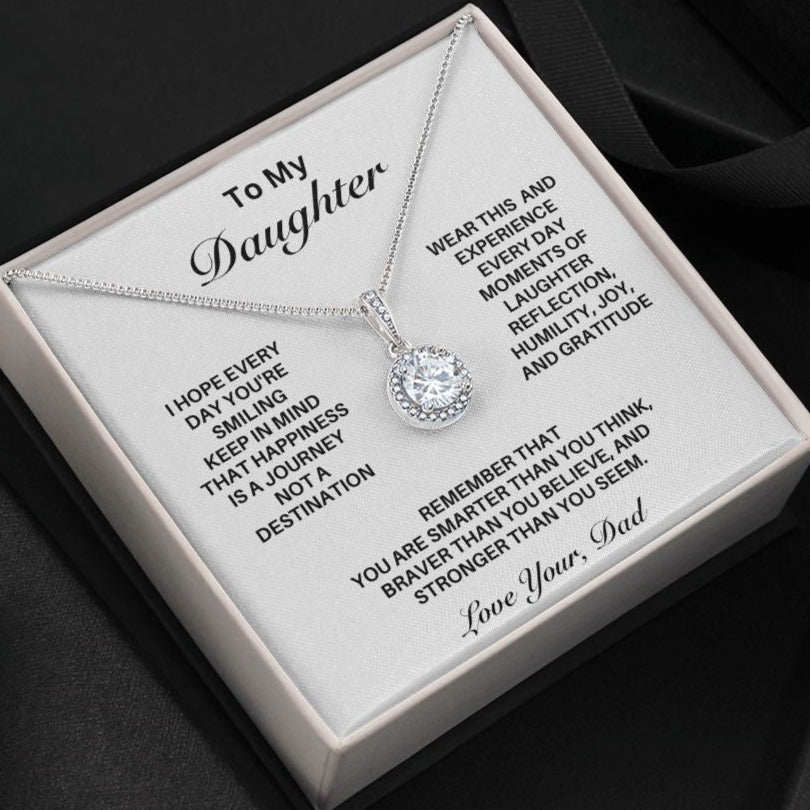 **Gift For Daughter-"Happiness Is A Journey" from Dad**