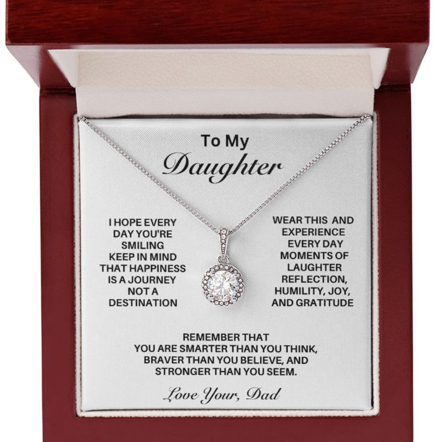 **Gift For Daughter-"Happiness Is A Journey" from Dad**