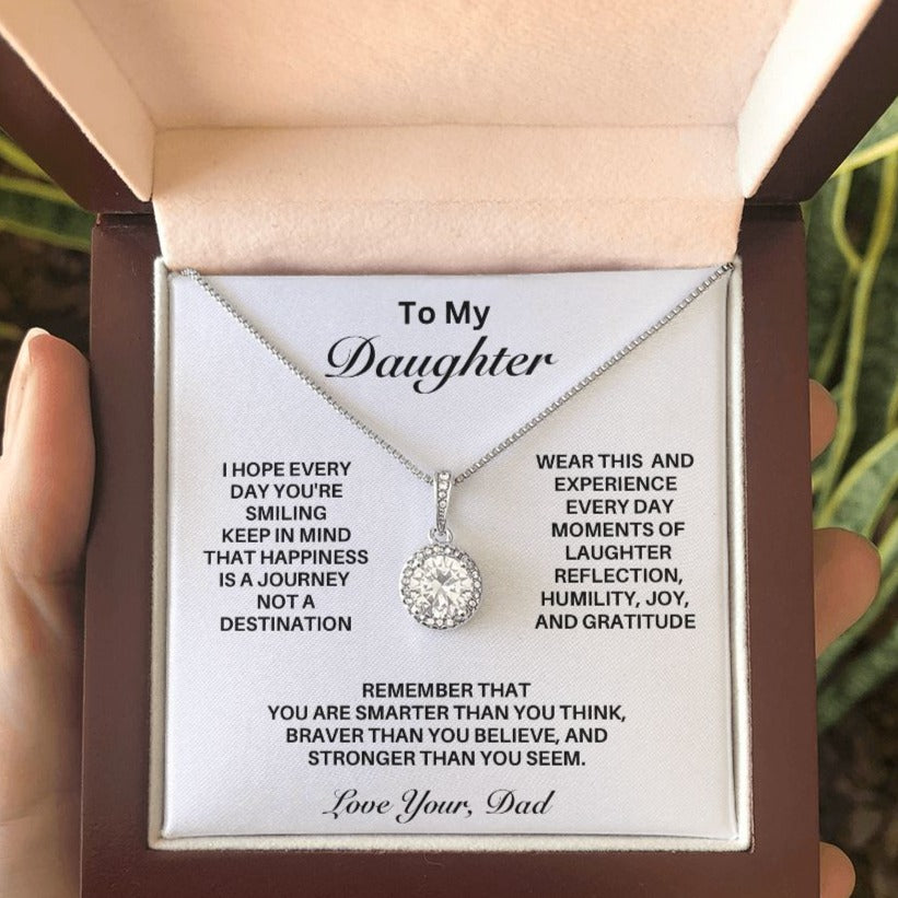 **Gift For Daughter-"Happiness Is A Journey" from Dad**