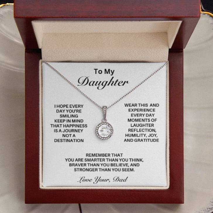 **Gift For Daughter-"Happiness Is A Journey" from Dad**