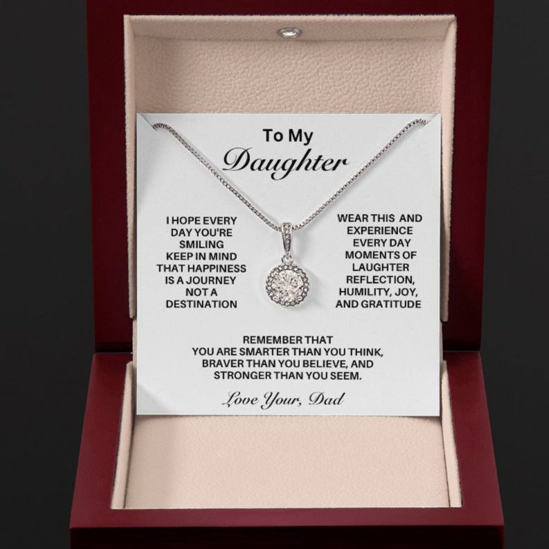 **Gift For Daughter-"Happiness Is A Journey" from Dad**