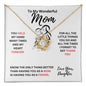 Gift For Mom Fr. Daughter-" You Held My Hand Many Times And Mt Heart Forever"-Love Knot