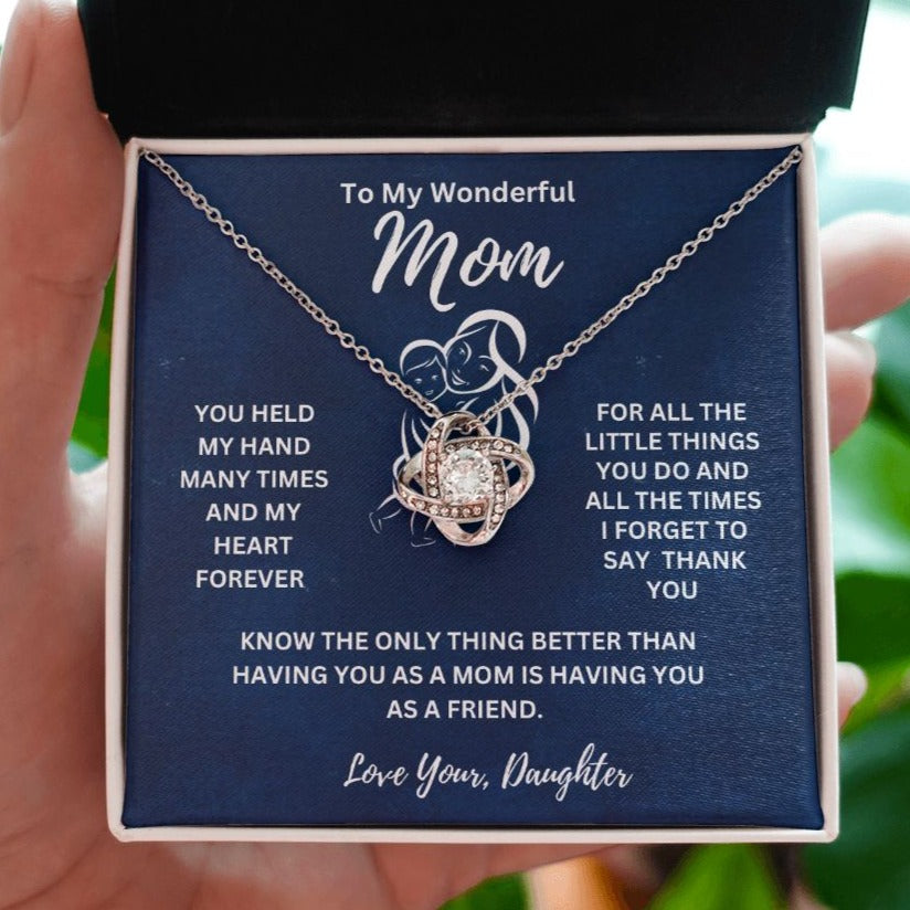 Gift For  mom fr. Daughter-" You Held My Hands Many Times and My Heart Forever"*