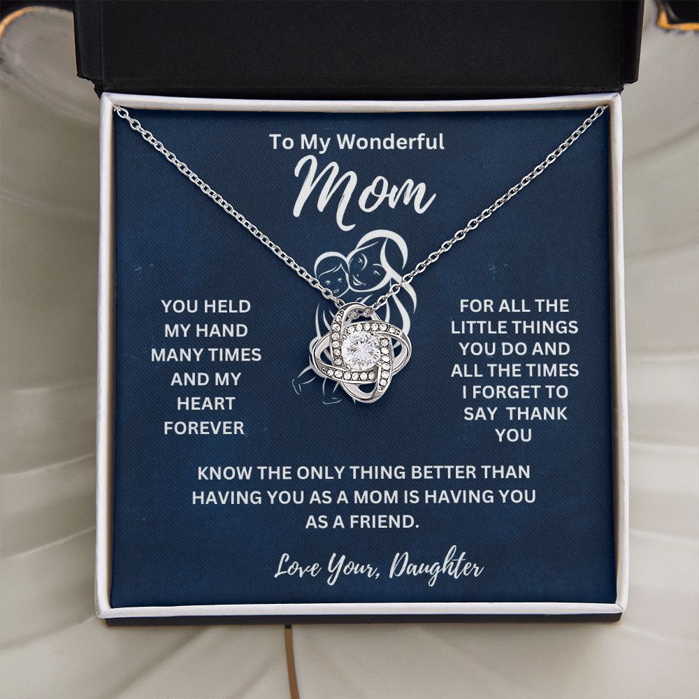 Gift For  mom fr. Daughter-" You Held My Hands Many Times and My Heart Forever"*