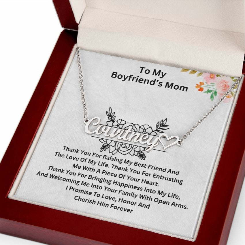 Gift For Mom-"Boyfriend's Mom Personalize necklace"