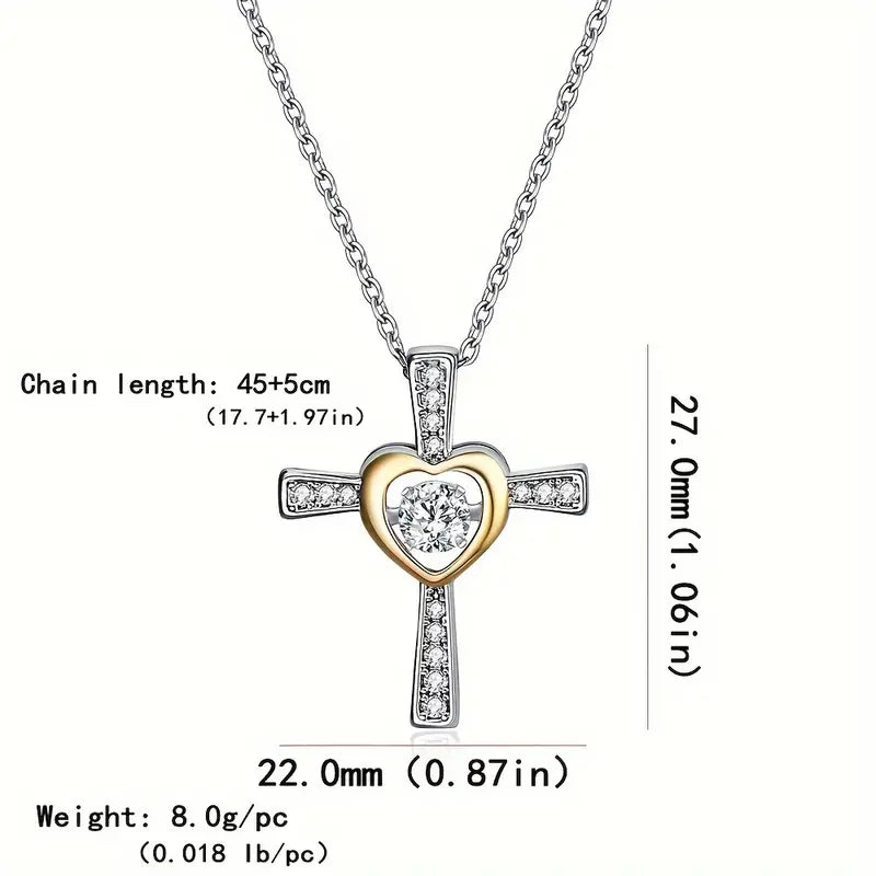 To My Daughter Cross Necklace -new