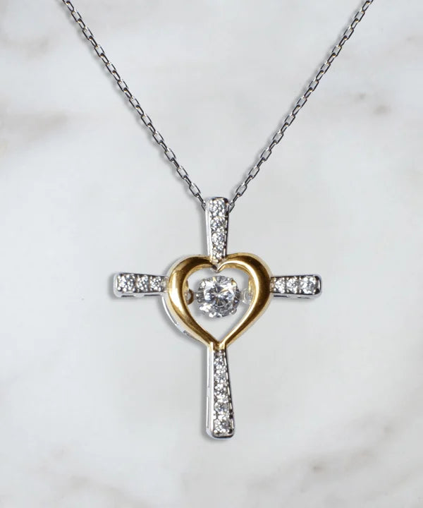 To My Daughter Cross Necklace -new