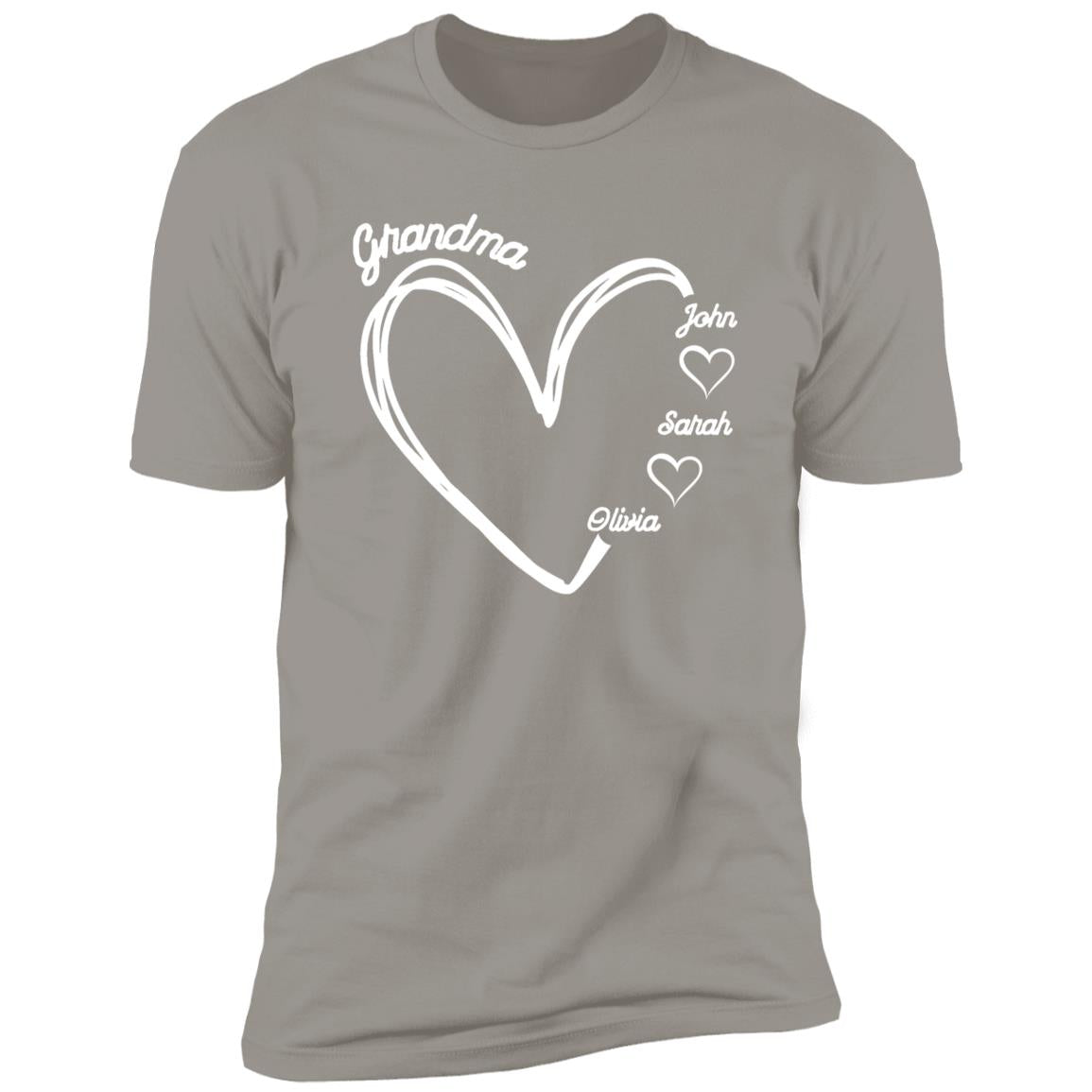 Gift For Grandma With Personalize Names -Short Sleeve Tee (Almost Gone)