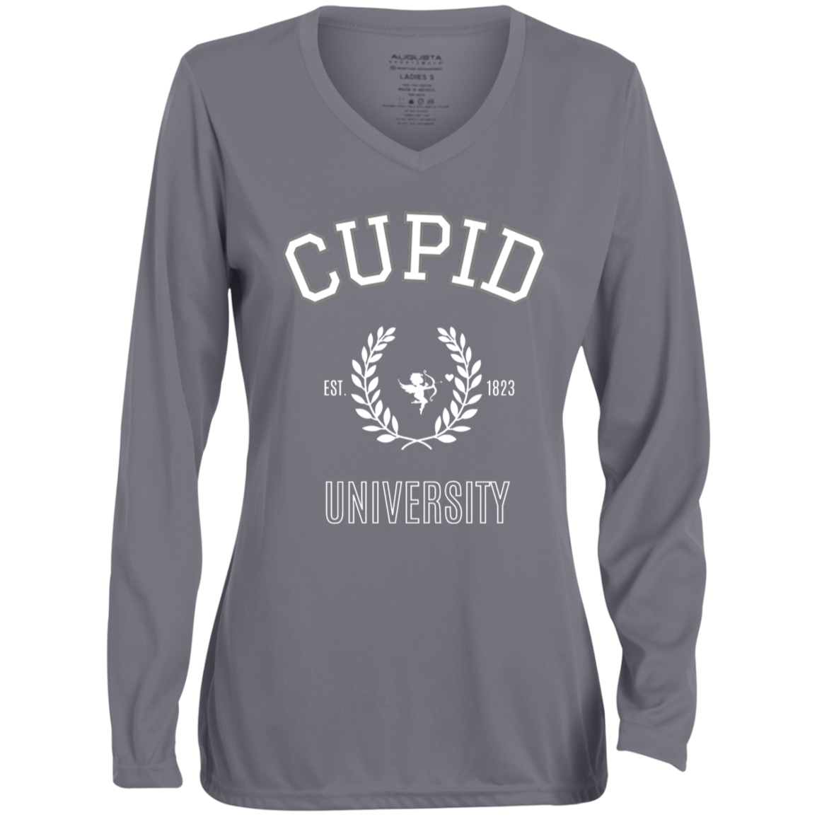 Cupid university- Long Sleeve V-Neck Tee