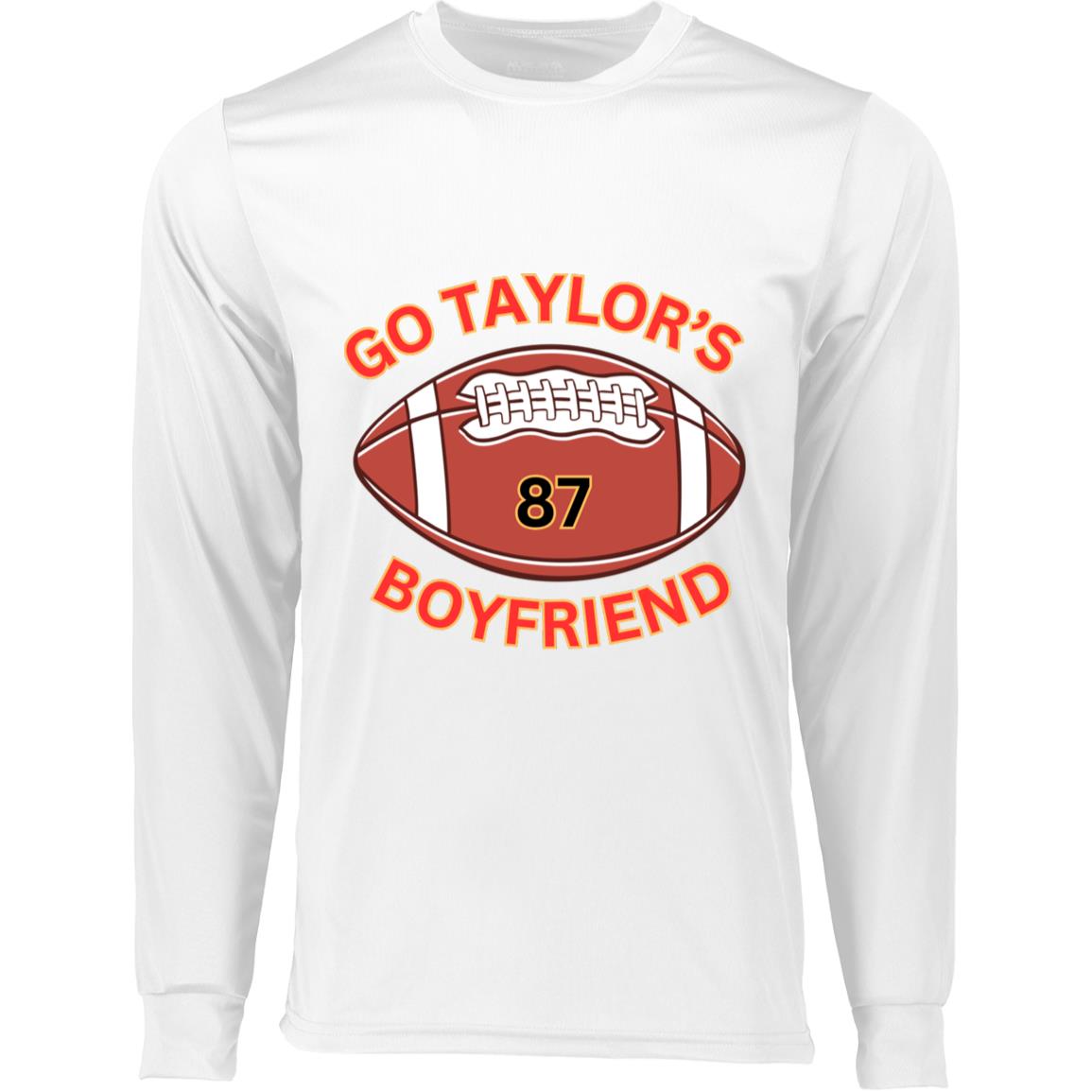 Taylor's FOOTBALL-Long Sleeve Moisture-Wicking Tee