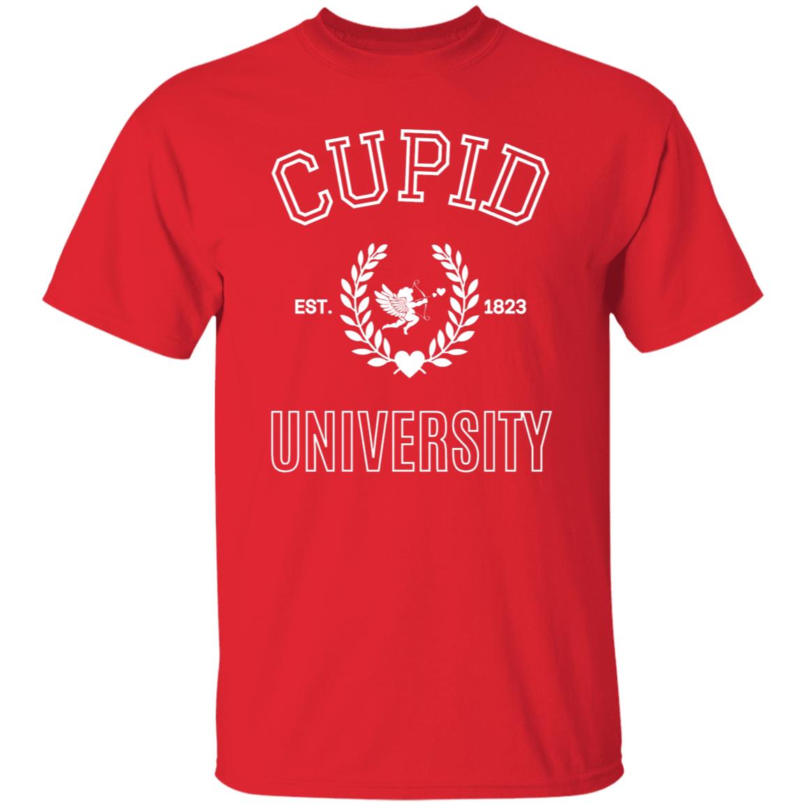 WHITE cupid university Tee