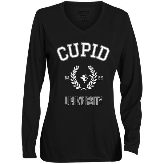 Cupid university- Long Sleeve V-Neck Tee