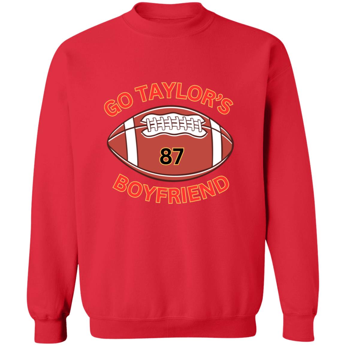 Go Taylor's Boyfriend -FOOTBALL#87 - Pullover Crewneck Sweatshirt