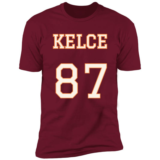 Kelce 87 front side only Short Sleeve Tee