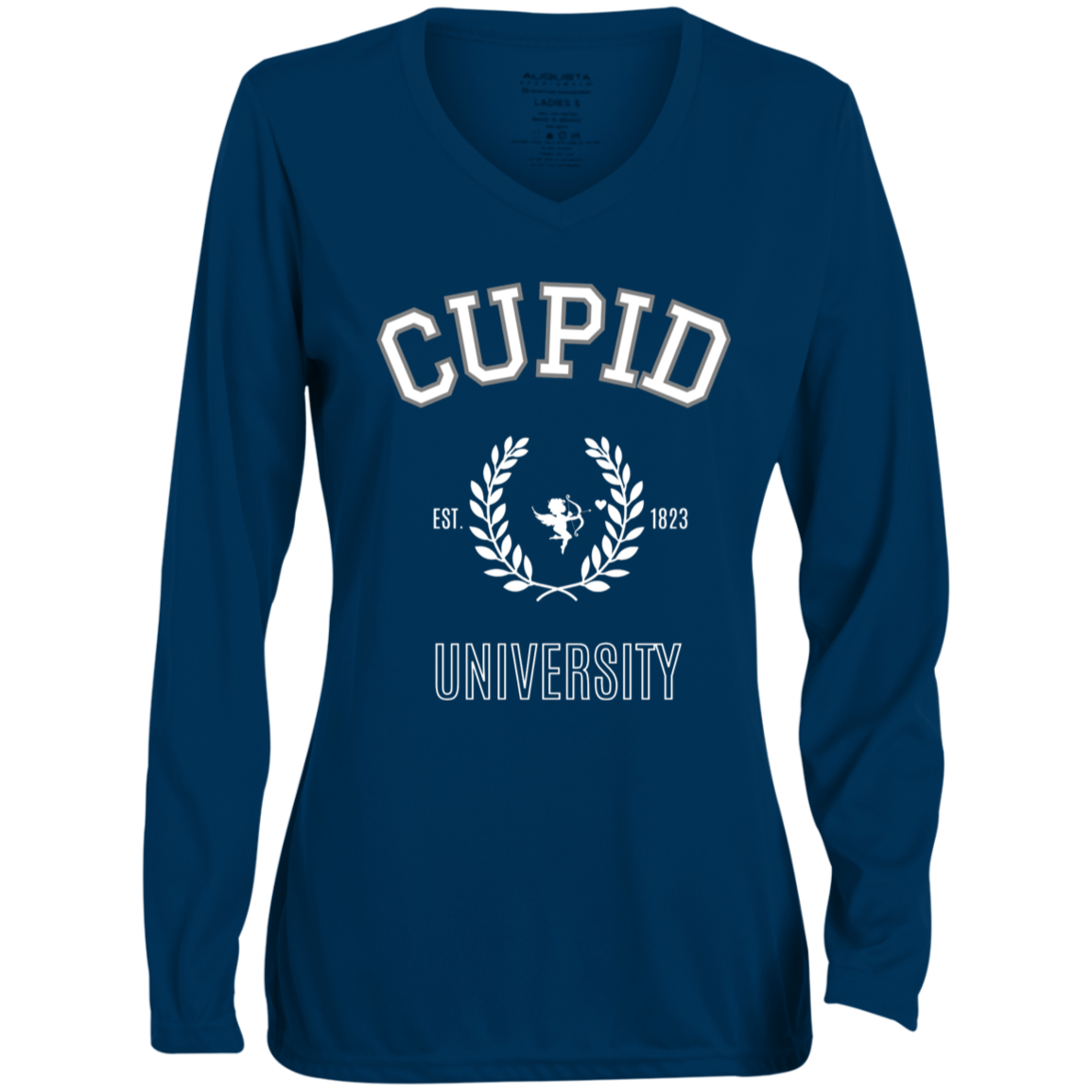 Cupid university- Long Sleeve V-Neck Tee