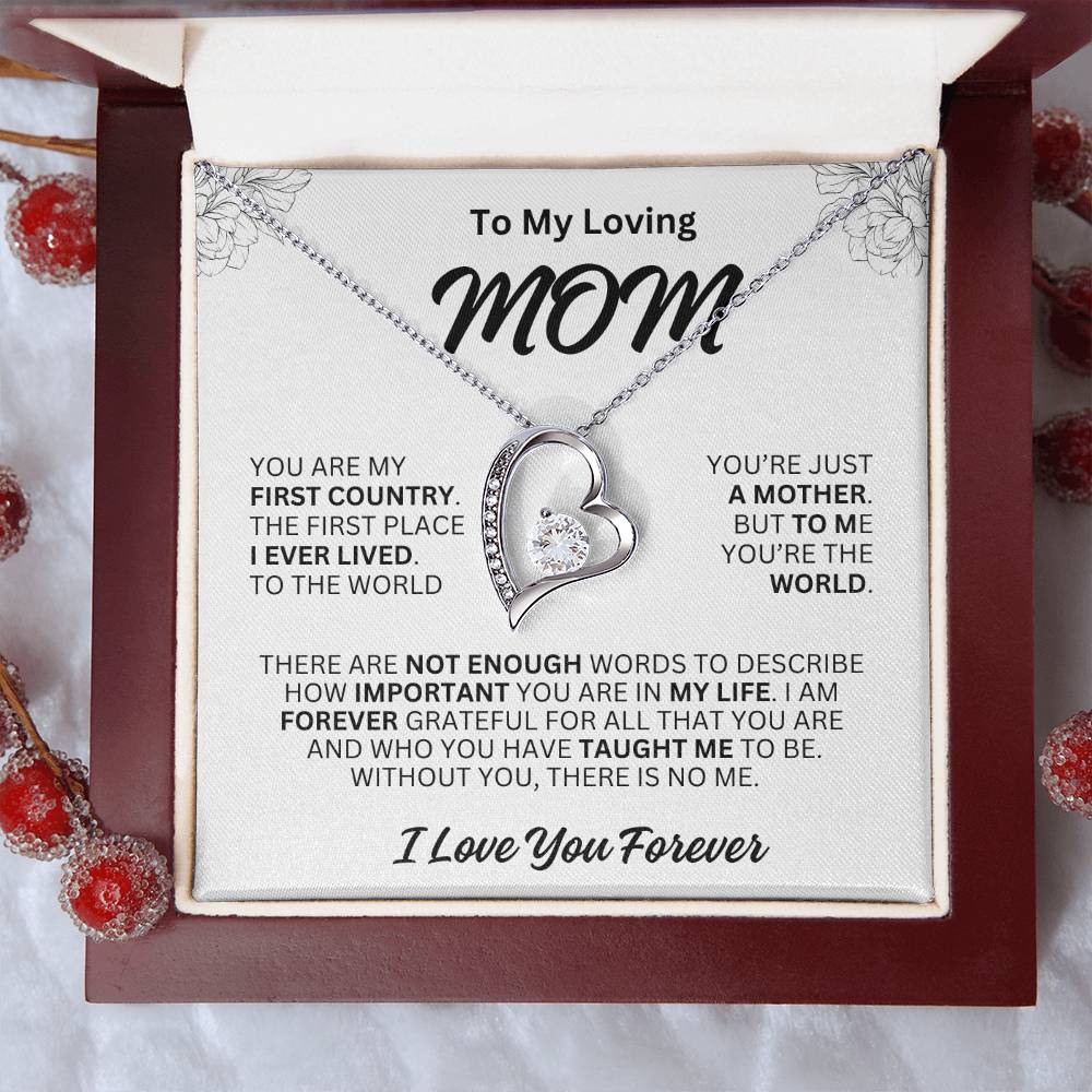 Gift For MOM- You're The World-Forever Love