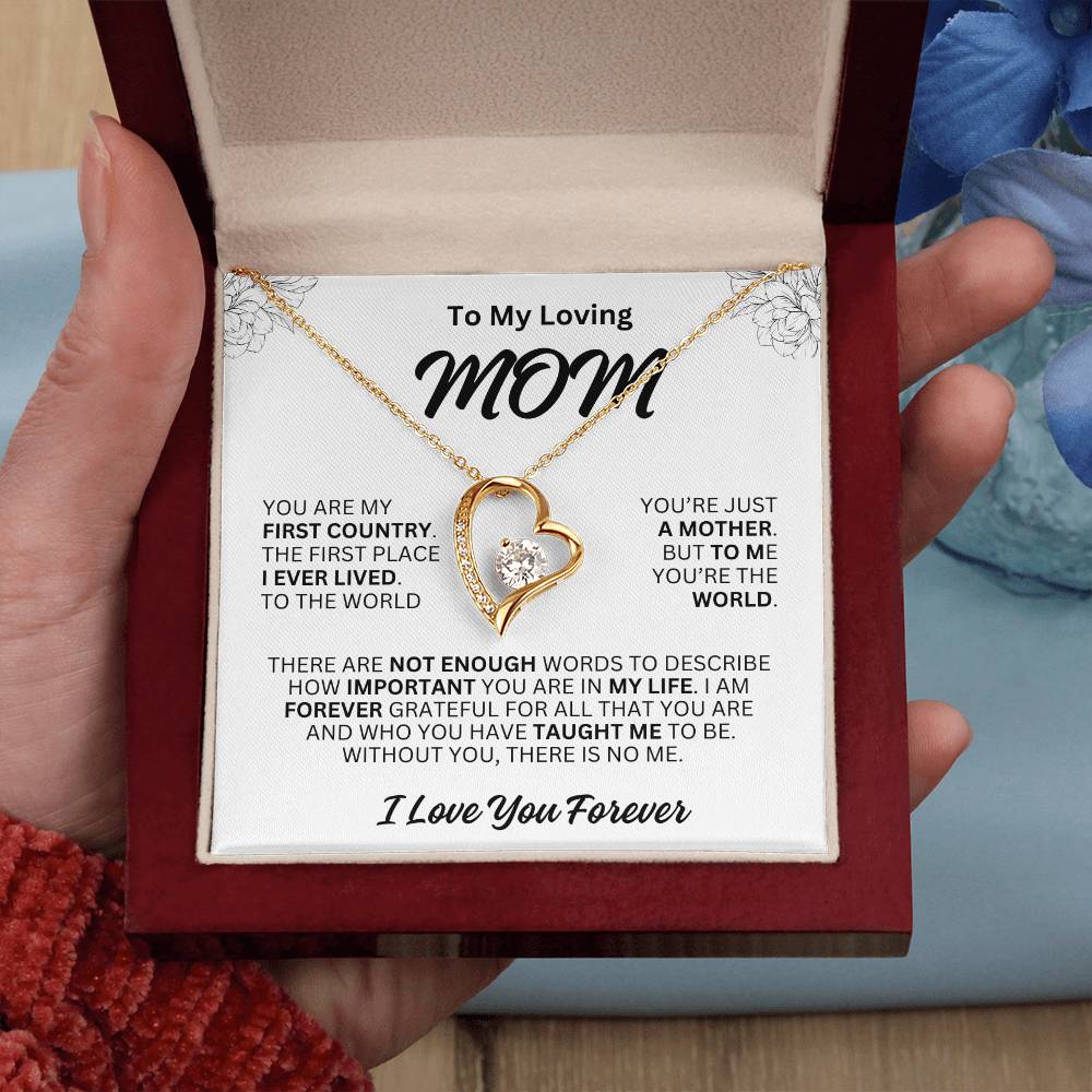 Gift For MOM- You're The World-Forever Love