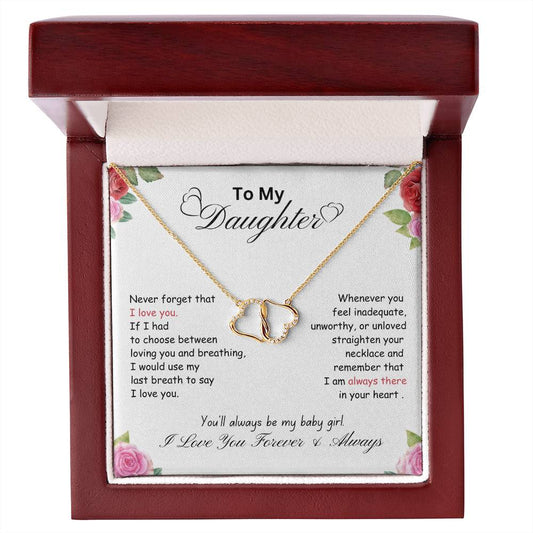 Gift for Daughter- Everlasting Love necklace with Roses design