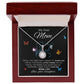 Gift for My Dear Mom with Butterfly-EH Necklace